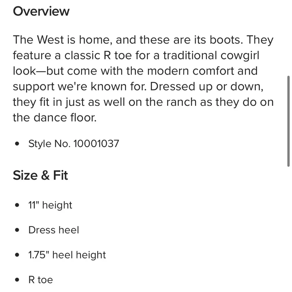 Ariat Heritage R Toe Western Boot 6 - Picture 6 of 16